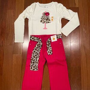 Gymboree Parisian Chic top/pants outfit set size 7/8 NWT